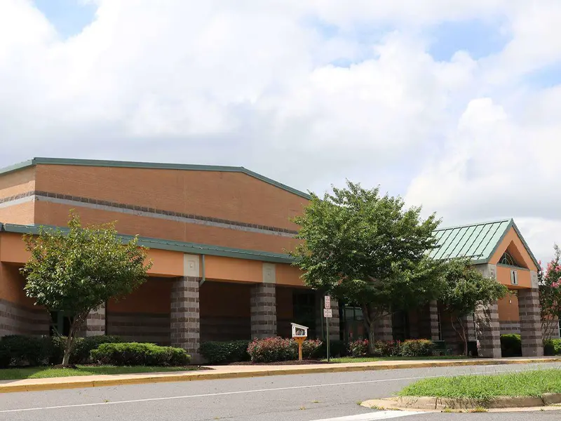 Cedar Point Elementary School building entrance