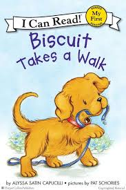 The illustrated cover of Biscuit Takes a Walk.