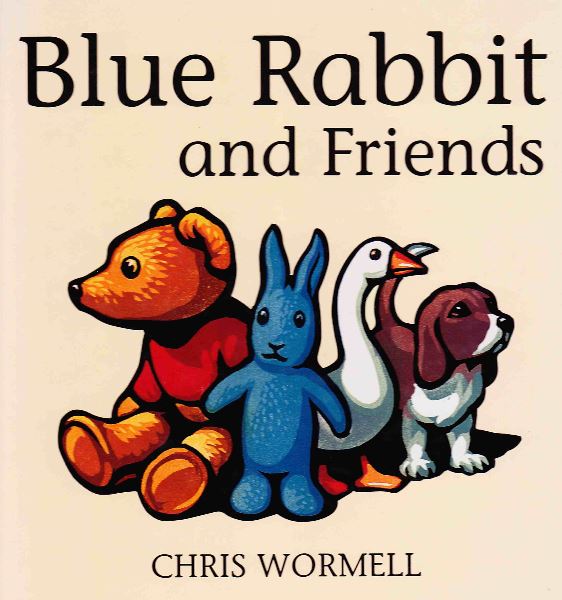 The illustrated cover of Blue Rabbit and Friends.