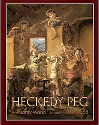A book cover Illustration of Heckedy Peg