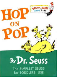 A book cover Illustration of Hop on Pop