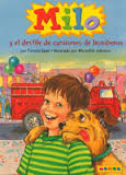A book cover Illustration of Milo and the Fire Engine Parade